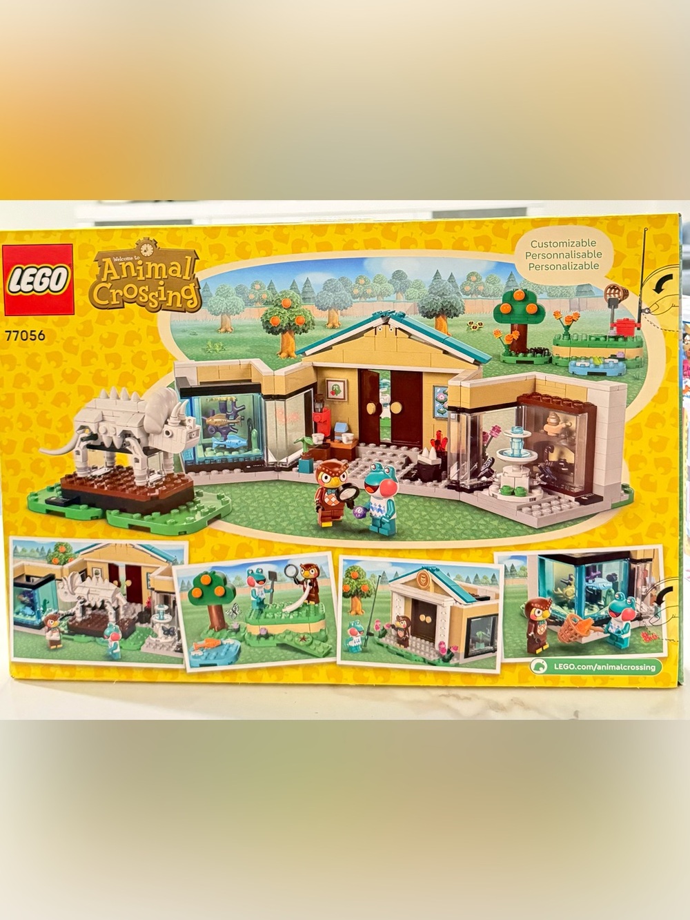 LEGO Animal Crossing Town Hall Playset - Yellow, Green & Brown
